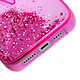 Acheter Guess Coque pour Apple iPhone 14 Glitter Palm à paillettes Rose