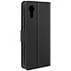 Avizar Étui pour Samsung Galaxy Xcover 7 Clapet Portefeuille et Support Vidéo Noir - Étui Chesterfield Noir pour protéger l'intégralité de votre Galaxy Xcover 7 contre les rayures et les chocs