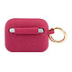 Guess Coque pour Airpods Pro Cover Ring en Silicone Rose pas cher