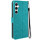 Mayaxess Étui pour Samsung S24 Portefeuille Fonction Support avec Dragonne Turquoise - Étui Bleu Turquoise de chez Mayaxess protégeant efficacement et intégralement votre appareil