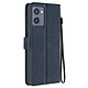 Avizar Étui pour HMD Pulse Pro Dragonne Clapet Support Portefeuille Bleu nuit - Étui Bleu Nuit pour appareil, fourni avec une dragonne amovible pour une tenue en main aisée du téléphone