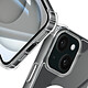 Coque Magsafe pour iPhone 15 Silicone Gel Coins Renforcés Antichoc Transparent pas cher