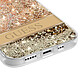 Acheter Guess Coque pour Apple iPhone 14 Plus Flowers à paillettes flottantes Dorée