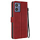 Avizar Étui pour HMD Pulse Pro Dragonne Clapet Support Portefeuille Rouge - Étui Rouge pour appareil, fourni avec une dragonne amovible pour une tenue en main aisée du téléphone