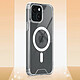 Acheter Coque Magsafe pour iPhone 15 Silicone Gel Coins Renforcés Antichoc Transparent