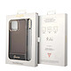 Guess Coque pour Apple iPhone 14 Colors avec lanière perlée Noir pas cher