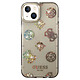 Guess Coque pour Apple iPhone 14 TPU Peony Noir Coque conçue sur mesure pour Apple iPhone 14