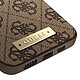 Avis Guess Coque Magsafe pour Apple iPhone 14 Plus PU 4G Metal Plate Marron