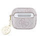 Guess Coque pour Airpods 3 4G Script avec Charm Scintillant Ornée de Strass Rose antique pas cher