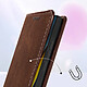 Acheter Avizar Housse portefeuille pour Xiaomi Poco X6 Pro Clapet magnétique support Marron foncé