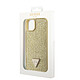 Guess Coque pour Apple iPhone 15 Triangle Diamond Dorée pas cher