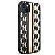 Karl Lagerfeld Coque pour Apple iPhone 14 Plus PU Monogram Stripe Noir - Coque conçue sur mesure pour Apple iPhone 14 Plus