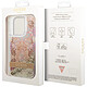 Guess Coque pour Apple iPhone 14 Pro Max Flowers à paillettes flottantes Dorée pas cher
