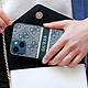 Avis Guess Coque pour Apple iPhone 13 Mini PU 4G Stripe Bleu