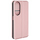 Avizar Étui pour Honor 90 Smart Clapet Porte-cartes et Support Vidéo Rose champagne - Étui Classic Edition protégeant efficacement et intégralement votre appareil