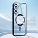 Avizar Coque MagSafe pour Samsung S24 Plus en Silicone Contour Chromé pas cher