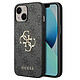 Guess Coque pour Apple iPhone 13 Mini PU 4G Big Gris Coque conçue sur mesure pour Apple iPhone 13 Mini