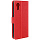 Avizar Étui pour Samsung Galaxy Xcover 7 Clapet Portefeuille et Support Vidéo Rouge Étui Chesterfield Rouge pour protéger l'intégralité de votre Galaxy Xcover 7 contre les rayures et les chocs