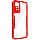Avizar Coque 360° pour Redmi Note 11 et 11s Dos Rigide Partie Avant Souple Rouge Coque de protection intégrale conçue pour préserver le dos et la façade avant de votre appareil des accidents du quotidien