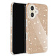 Avizar Coque Paillette pour iPhone 16 Plus Hybride Design Glamour Dorée Coque ornée de paillettes brillantes Or ajoutant une touche de glamour à votre appareil