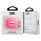 Karl Lagerfeld Coque pour Airpods Pro Choupette Translucide en Silicone Fuchsia pas cher