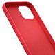 Avis Jaym Coque pour Apple iPhone 12 Mini Premium Silicone Microfibre Rouge