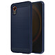 Avizar Coque pour Samsung Galaxy Xcover 7 Souple Effet Carbone et Brossé Bleu nuit - Coque bleue nuit alliant un effet carbone et une texture brossée pour embellir votre Galaxy Xcover 7