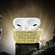 Avis Guess Coque pour Airpods Pro 4G Diamond avec Charm Triangle Scintillant Ornée de Strass Dorée