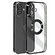 Avizar Coque Série Glam pour iPhone 16 Antichoc Noir - Coque Transparente au contour Noir série Glam, conçue pour appareil