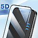 Acheter Blue Star Verre Trempé pour iPhone 16 Plus Dureté 9H Anti-rayures Full Glue 5D Noir