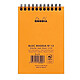 Avis RHODIA Bloc RI Classic ORANGE A6 10,5x14,8 cm Q 5x5 80F Microperforées 80g