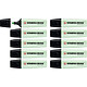 STABILO Surligneur BOSS ORIGINAL Pastel Pointe Biseautée 2 - 5 mm Vert pastel x 10 Surligneur