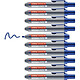 EDDING Marqueur Tableaux blancs retract 12 bleu 1,5-3 mm x 10 Marqueur pour tableaux blancs
