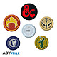 Donjons Et Dragons - Pack de 6 Badges Factions Pack de 6 Badges Donjons Et Dragons, modèle Factions.