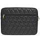 Avis Guess Housse pour Ordinateur Portable 13 Pouces Quilted avec Poche Arrière Zippée Noir