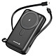 Swissten Powerbank MagSafe 20000mAh avec Câble USB-C / Lightning intégrés Qi 20W Compact Noir Cette Powerbank MagSafe offre une autonomie prolongée pour plusieurs recharges complètes