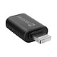 Swissten Adaptateur Apple Lightning vers USB-C Transfert de Données et Charge Noir - Adaptateur Apple Lightning vers USB-C de meilleure qualité, signé Swissten
