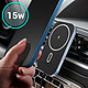 Acheter swissten Support Voiture Magsafe iPhone Charge Rapide 15W Grille d'Aération Noir Swissten