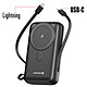 Acheter Swissten Powerbank MagSafe 20000mAh avec Câble USB-C / Lightning intégrés Qi 20W Compact Noir