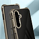 iMak Coque pour Samsung Galaxy S24 FE Silicone Antichoc Coins Bumper Noir transparent pas cher