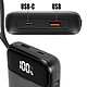 Swissten Powerbank MagSafe 20000mAh avec Câble USB-C / Lightning intégrés Qi 20W Compact Noir pas cher