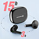 Swissten Écouteurs Bluetooth 5.0 Tactile Autonomie 15 h avec Câble de Charge USB-C Noir pas cher