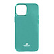 Mercury Coque iPhone 13 Mini Silicone Gel Effet Brillant Mercury bleu turquoise - Coque en silicone de la marque Mercury spécialement conçue pour votre iPhone 13 Mini
