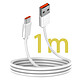 Oppo Câble USB vers USB-C Original Oppo SuperVOOC 65W Blanc 1m pas cher