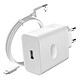 Oppo Chargeur Oppo USB SuperVOOC 33W avec Câble USB vers USB-C Blanc Chargeur officiel accompagné de son câble de charge, réalisé par Oppo