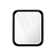 iMak Verre Organique pour Apple Watch SE 44mm Protection Écran Noir Verre de protection hybride pour écran spécifiquement conçu pour Apple Watch SE 44mm