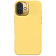 Decoded Coque MagSafe pour iPhone 16 Plus en Silicone Antimicrobienne Jaune Cette coque est totalement compatible avec les accessoires MagSafe et la recharge sans fil