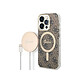 Guess Bundle Coque pour iPhone 14 Pro Max Magsafe 4G et Chargeur Sans Fil Qi 15W Marron - La coque offre une protection optimale contre les chocs, les rayures et les salissures