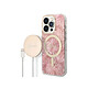 Guess Bundle Coque pour iPhone 14 Pro Max Motif Jungle et Chargeur Sans Fil Qi MagSafe Rose - La coque offre une protection optimale contre les chocs, les rayures et les salissures