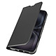 Avizar Étui pour iPhone 16 Soft touch Porte-carte Support Vidéo Noir Étui en cuir vegan noir conçu pour préserver votre appareil tout en l'habillant
